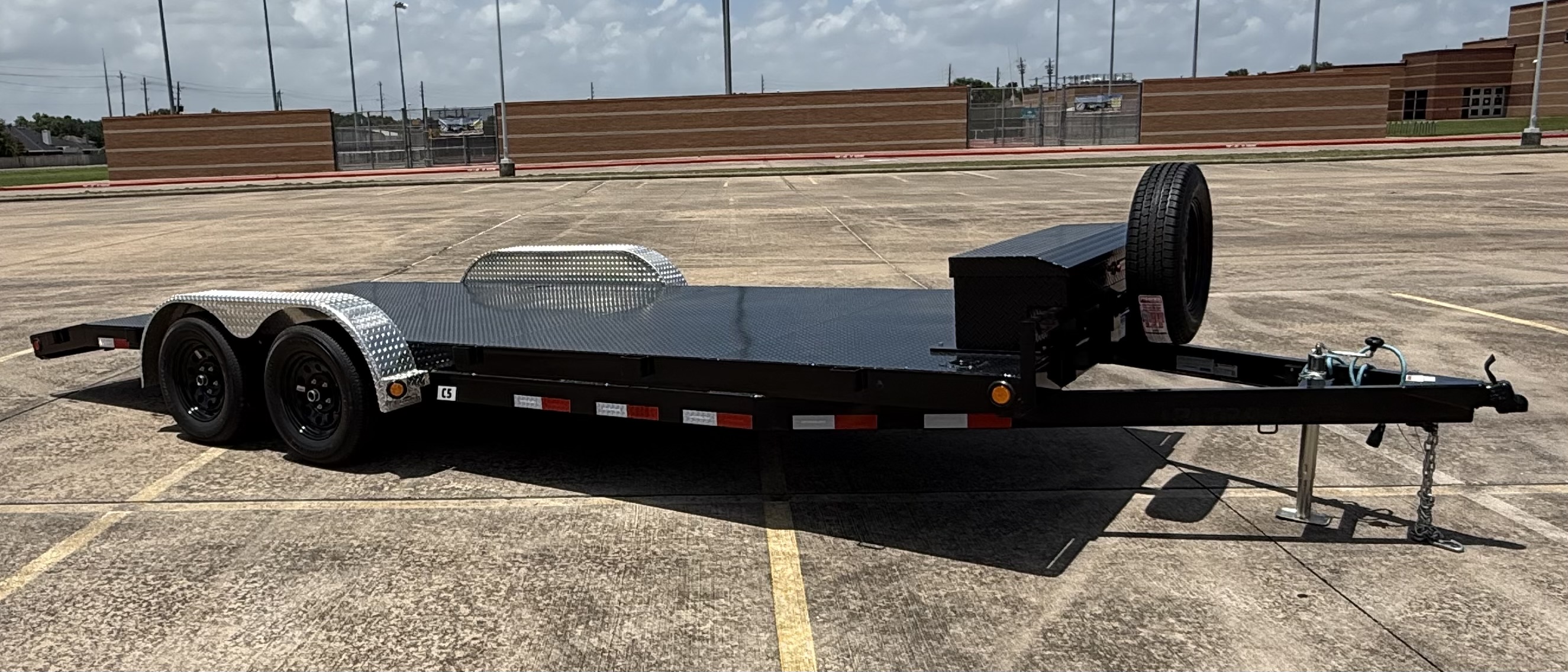 Side view of trailer